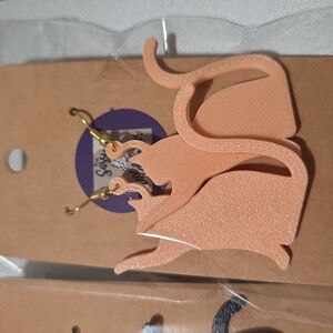 Cat Earring Choice of 3 Colors